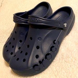 Dark blue crocks